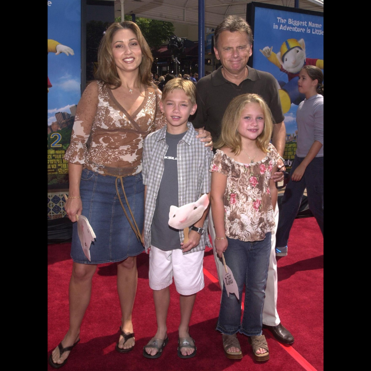 Pat Sajak, Lesly Brown, and children