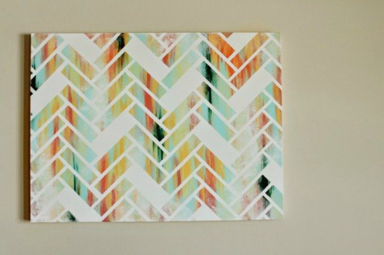 canvas herringbone