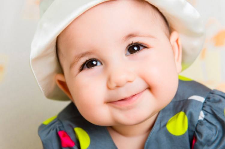 baby wearing hat
