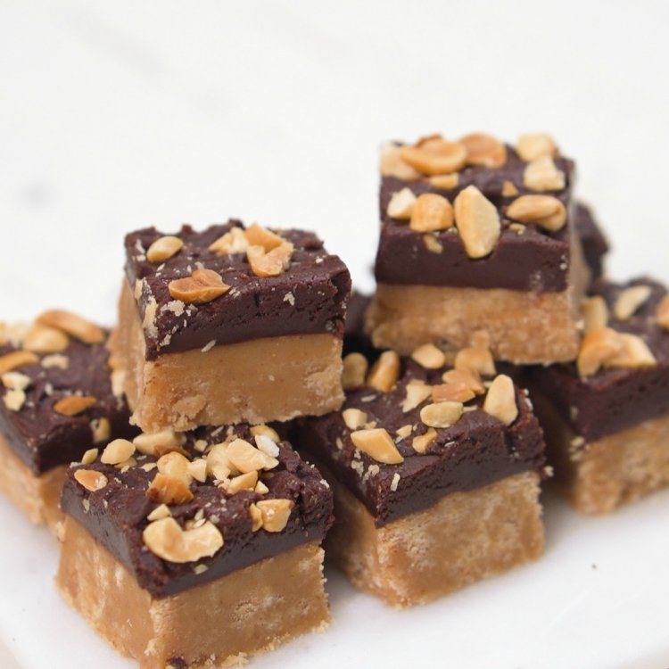 Peanut butter and chocolate buckeye fudge