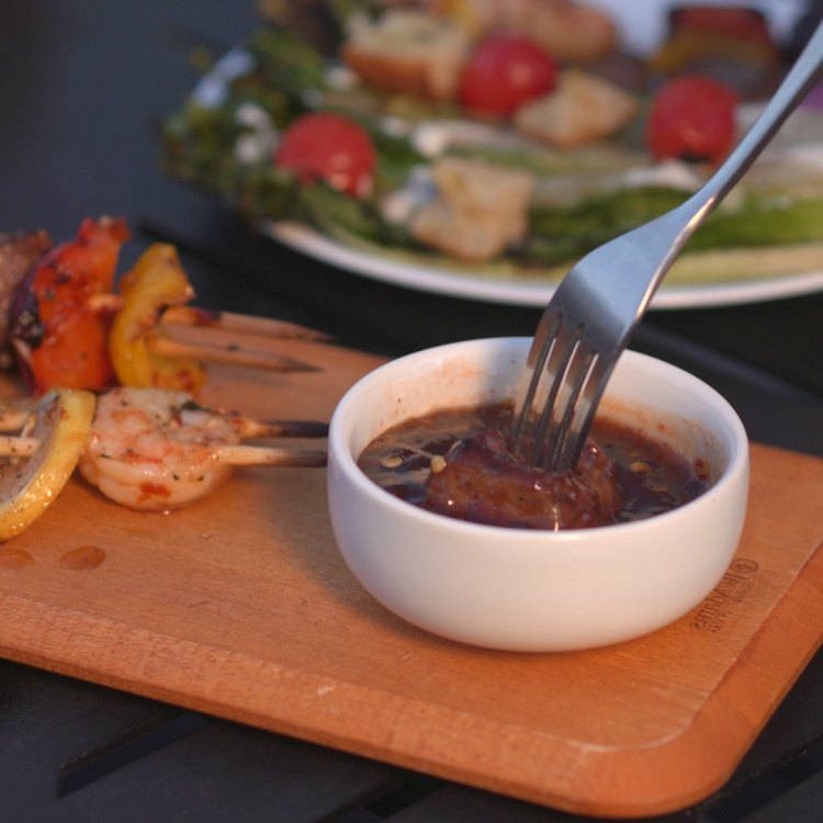 Sweet & Spicy Surf & Turf Kabobs