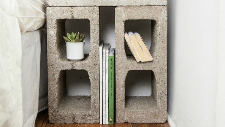 cinderblock endtable