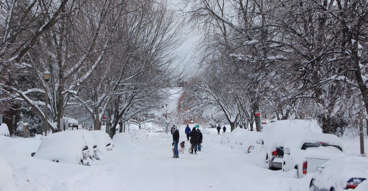 Aftermath of the 2010 blizzard.