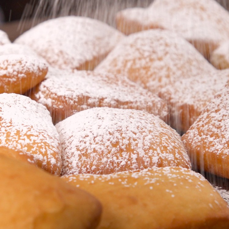 New Orleans Beignets powdered sugar