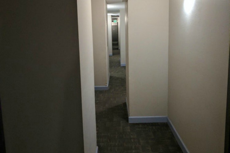 bent hallway