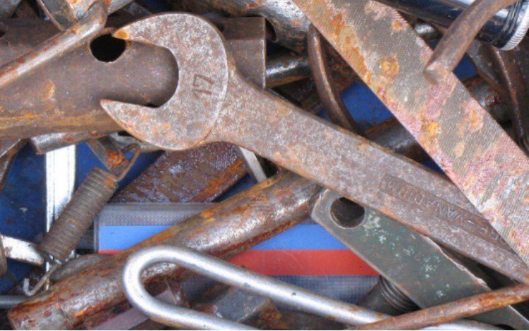 rusty tools