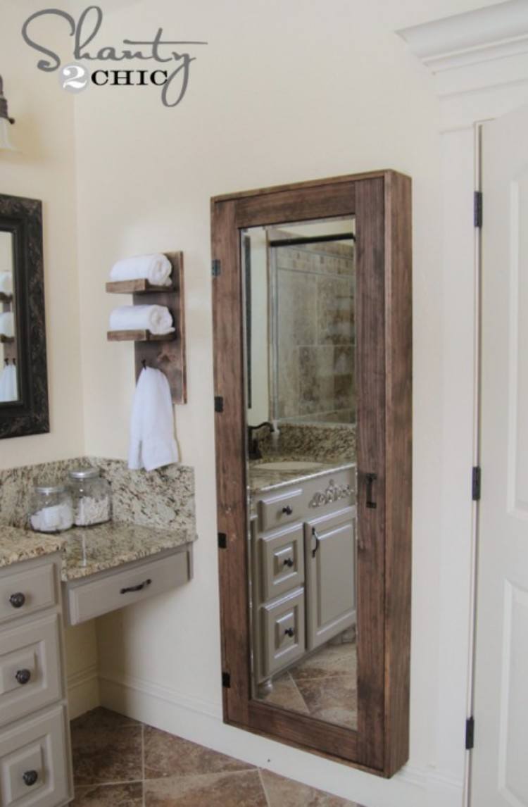 Shabby Chic Wood Mirror