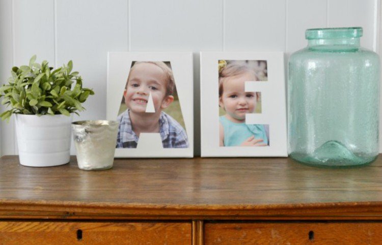 canvas photo initial