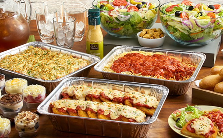 Image of Olive Garden Italian food catering.