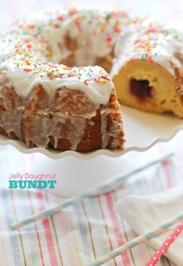 Jelly Doughnut Bundt