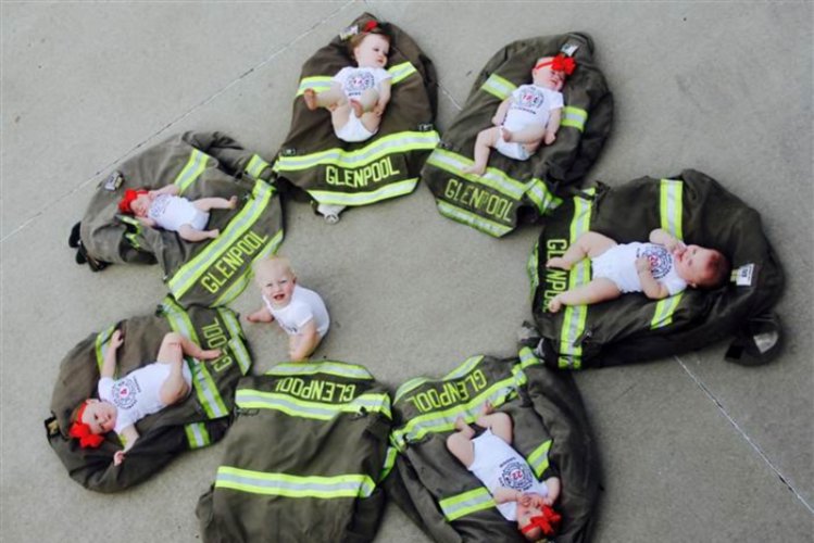 Glenpool Fire Station babies.