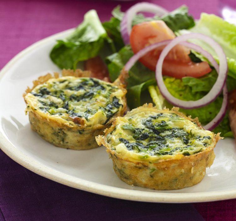 Spinach and Spaghetti Squash Quiche