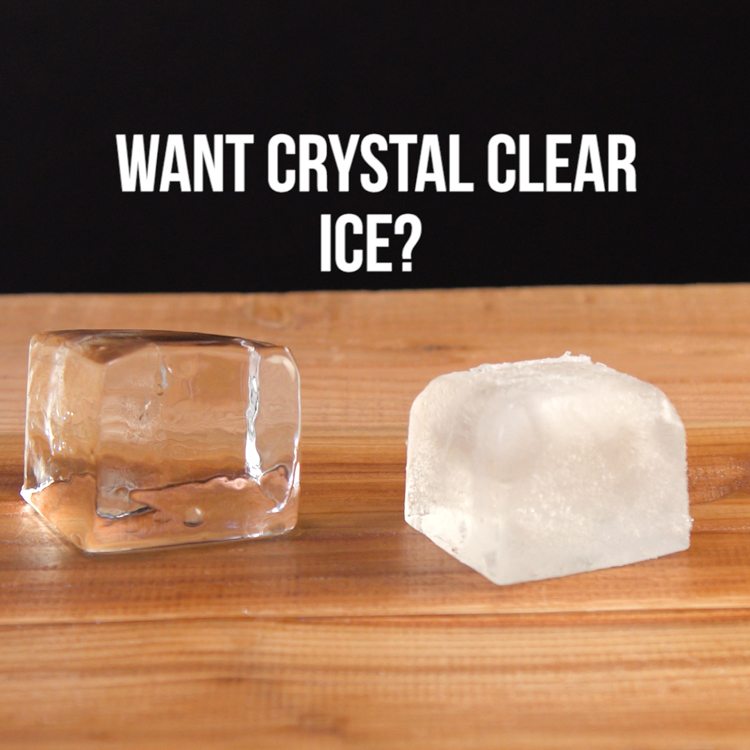 Crystal Clear Cocktail Ice want crystal clear ice comparison cloudy