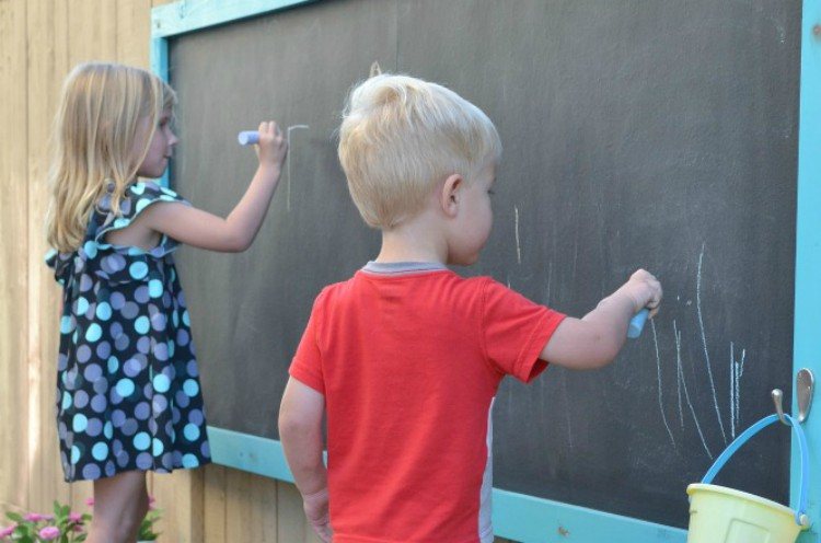 outdoor chalkboard