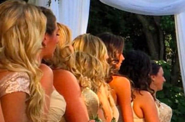 illusion bridesmaids