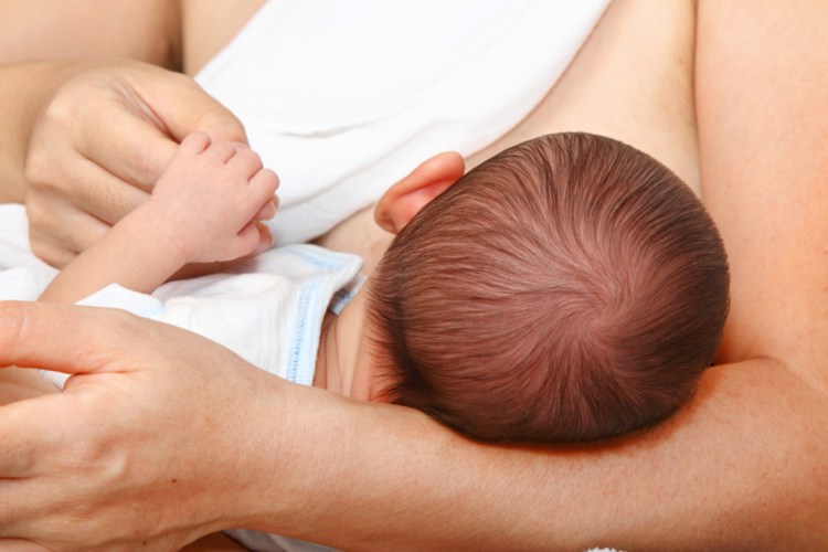 Image of nursing baby.