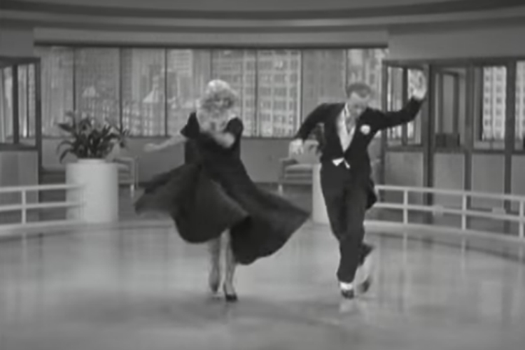 Ginger Rogers and Fred Astaire in Swing Time