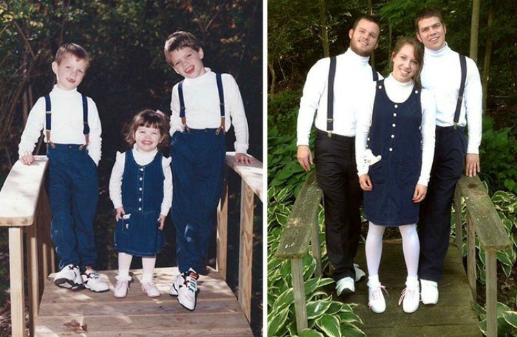 recreated blue white