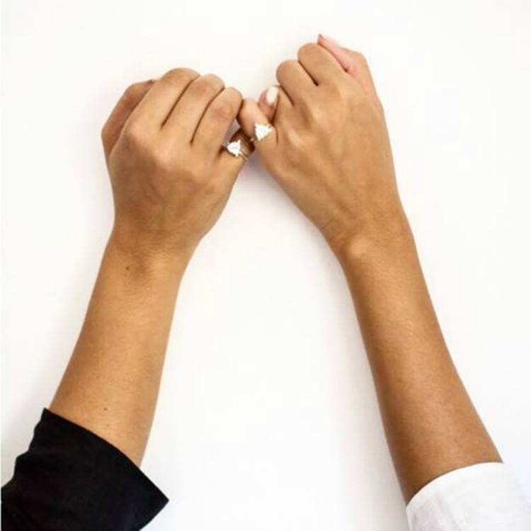 Image of a pair of pinky rings.