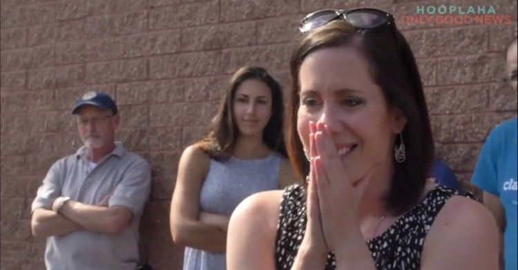 Image of emotional woman awaiting dog.
