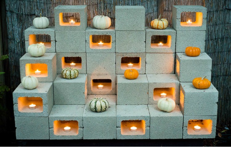 cinderblock candle
