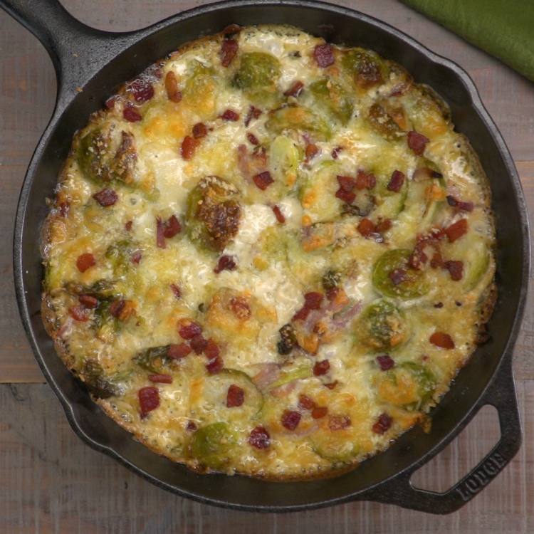 Cheesy Brussels Sprouts Gratin