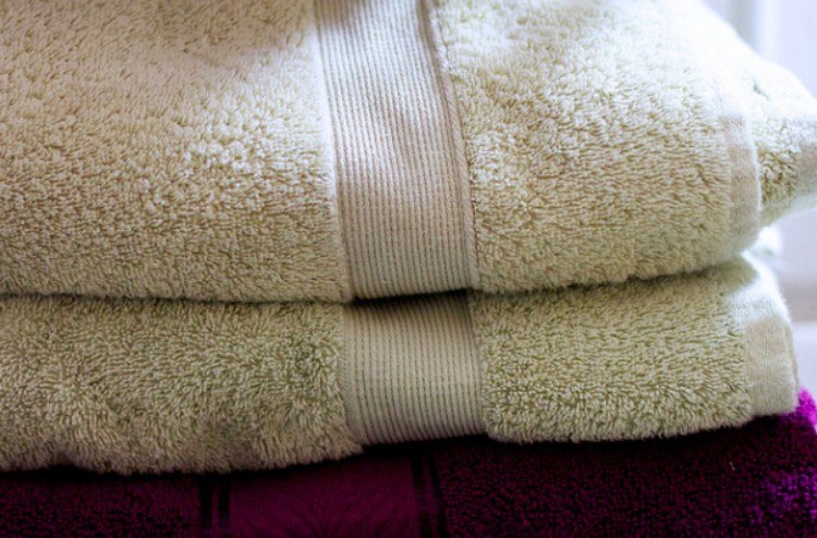 stacked towels