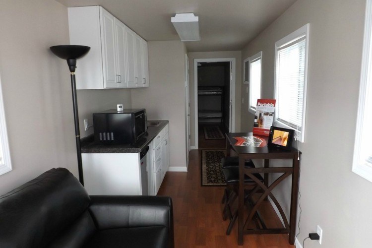 Image of tiny house indoors.