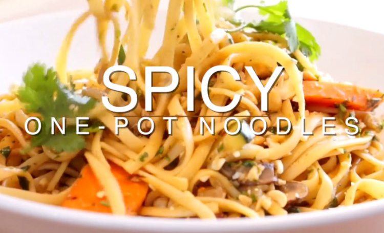 one pot spicy noodles