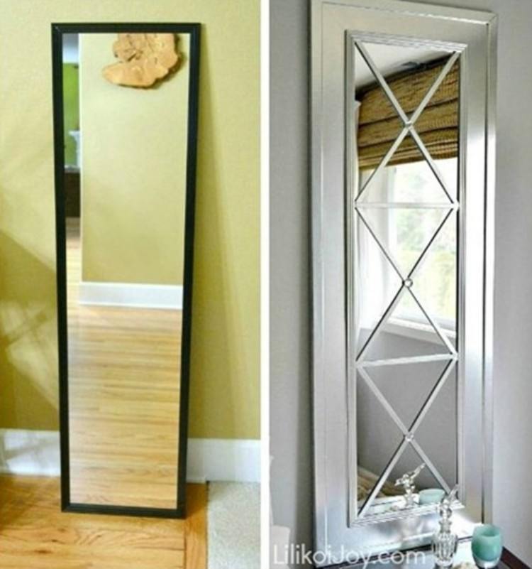 Sectioned Silver Mirror