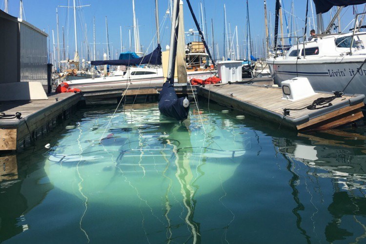 bad day sunken boat