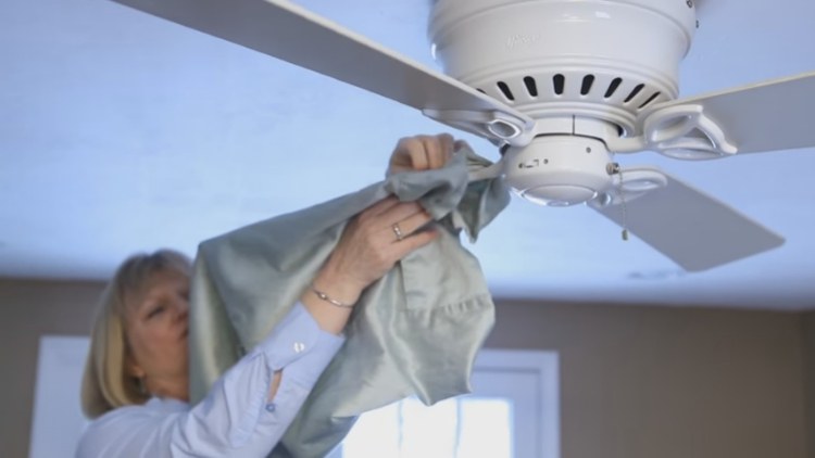 Pillowcase Cleans Fan